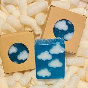 Handmade cloud soap, strawberry scented soap