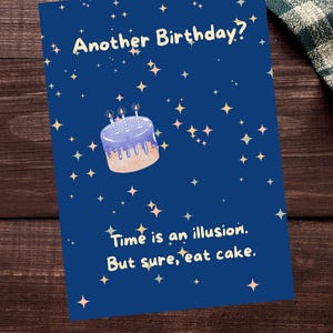Funny Birthday Card Printable Sarcastic Digital Download for Friends or Adults