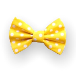 Speckled Sunshine Dog + Cat Bow Tie (slides onto pet's existing collar) - made with Elastic Closure