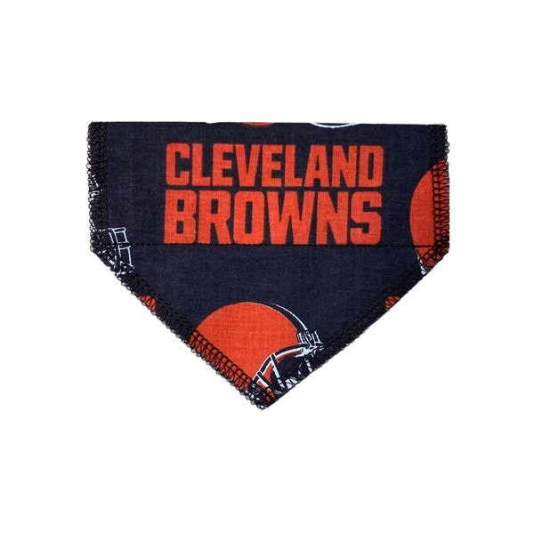 Cleveland Browns Cat Collar Bandana (slides onto cat's existing collar)