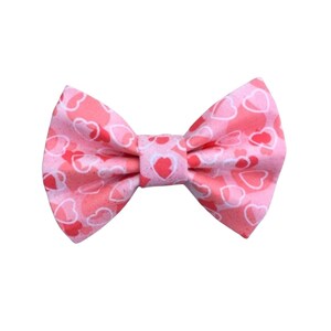 I Heart You Dog + Cat Bow Tie (slides onto pet&#39;s existing collar) - made with Elastic Closure