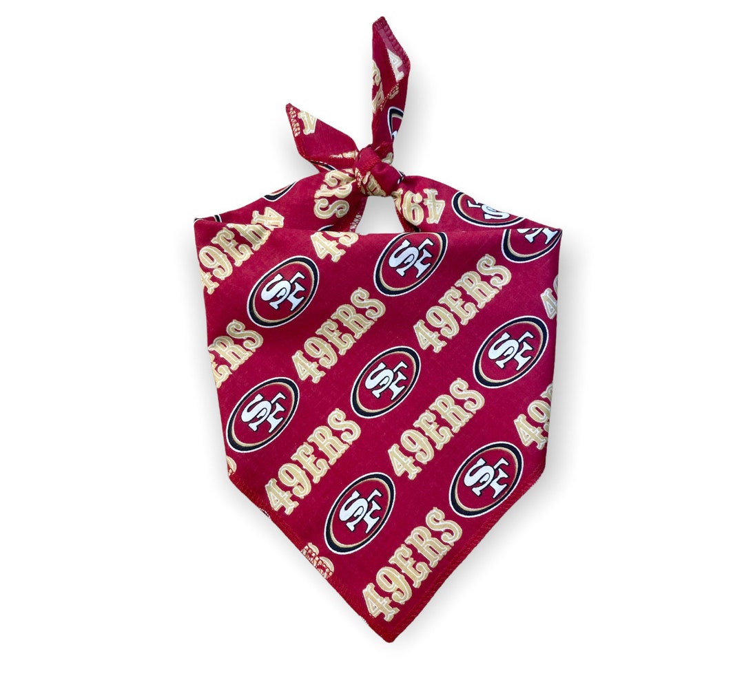 San Francisco 49ers Dog Bandana
 San Francisco 49ers Dog Bandana standard Tie on Bandana With