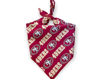 San Francisco 49ers Dog Bandana (a standard tie-on bandana)
