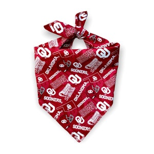 University of Oklahoma Sooners Dog Bandana (standard tie on bandana) TUMBLE