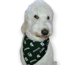 Michigan State University Spartans Dog Bandana (standard tie-on bandana)