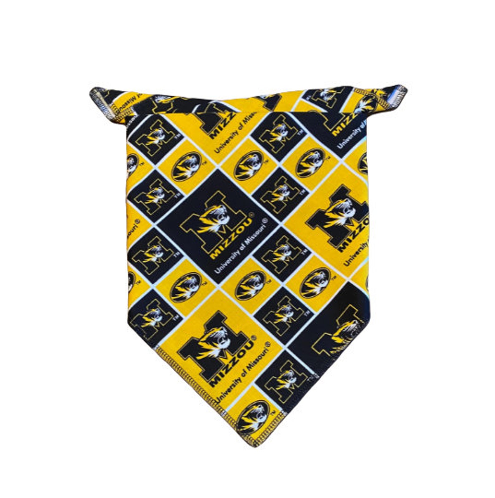 University of Missouri Dog Bandana standard Tie on Bandana Etsy