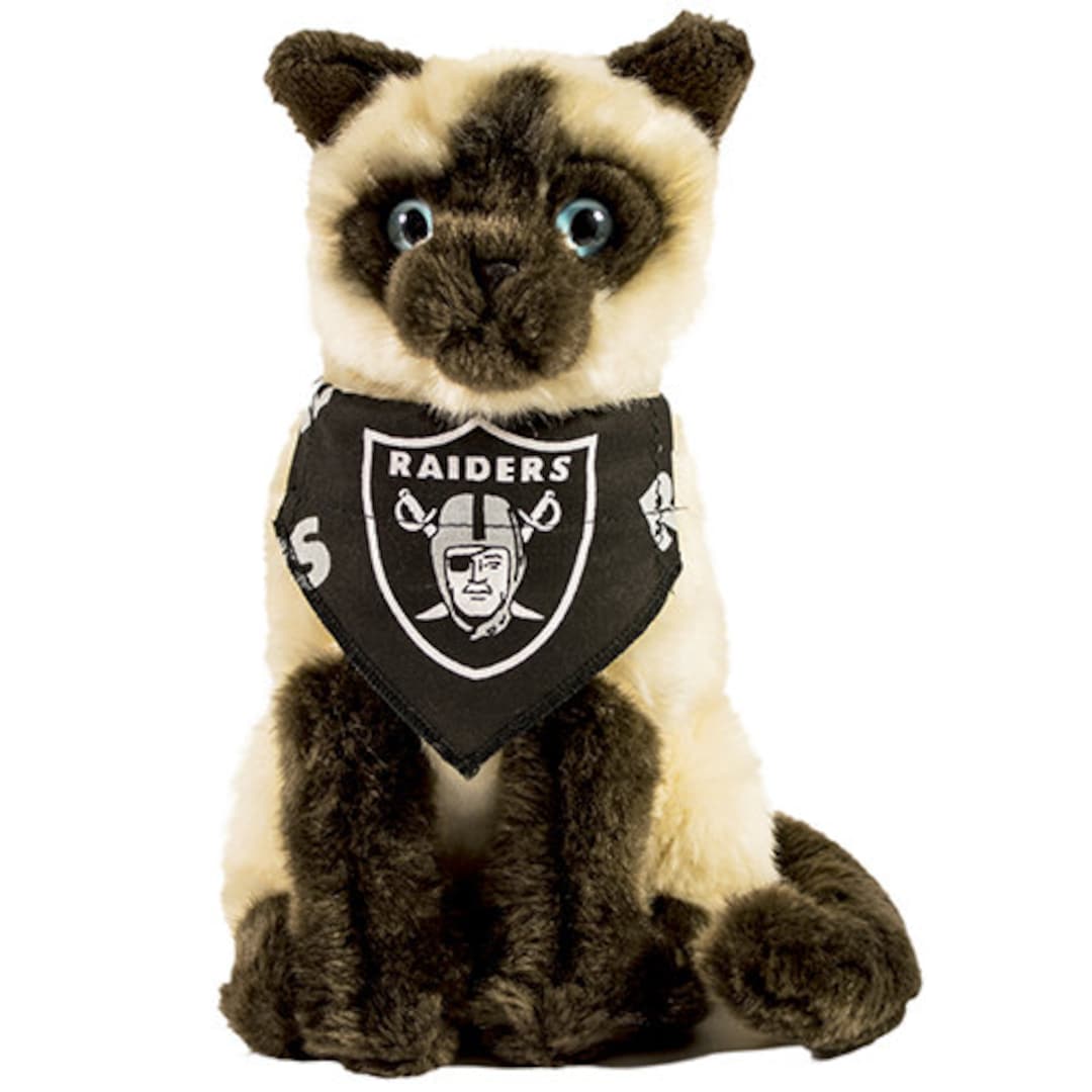 LAS VEGAS RAIDERS NFL Football Pet Dog or CAT Bandana Scarf BLK **Made in  USA**
