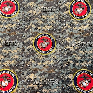 Marine Corps Dog Bandana (standard tie on bandana)