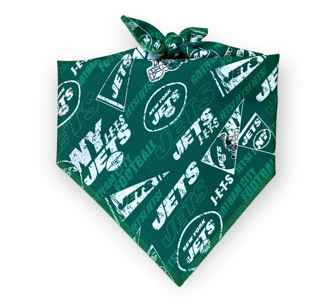 New York Jets Dog Bandana standard Tieon Bandana GRN Etsy