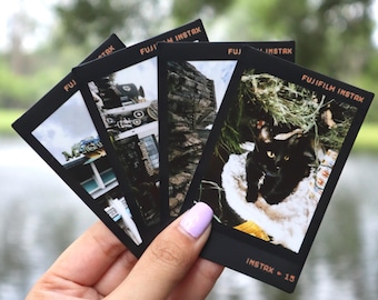 Photos personnalisées | Mini-film Fujifilm Instax | Impressions photo | Images numériques | Photo personnalisée | Photo instantanée | Film de contact noir