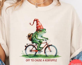 Aus der Sache zu verursachen ein Kerfuffle T-Shirt, lustige Komfort Farben Weirdcore T-Shirt, Halloween Witchcore Shirt, Süßes Cottagecore Grafik Top