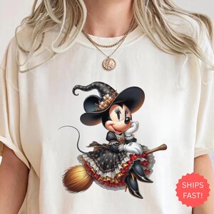 Minnie Retro Shirt, Minnie Halloween Shirt, Halloween Disney Shirt, Disney Mädchen Shirt, Halloween Mädchen T-Shirt, Halloween 2025 Shirt