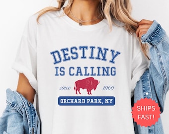 Destiny Is Calling Buffalo Shirt, Buffalo Football Family Game Day Apparel, Kids Buffalo T-Shirt, Buffalo Playoff Mafia Tee, 716 Buffalo Fan