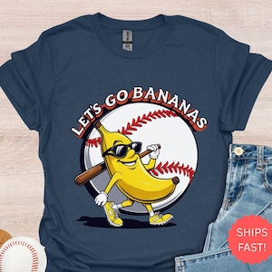 Funny Banana Baseball Shirt, Sports Team Mascot Shirt,Hip Hop Banana Shirt,Funny Baseball Shirt,Baseball Gift, Kids t shirt, baseball lover