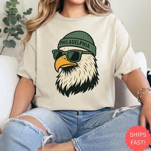 Philadelphia Eagle T-Shirt, Philly Football Shirt, Cool Eagle Mascot Tee, Game Day T-Shirt, Retro Eagles Fan Shirt, Football Retro Her Shirt