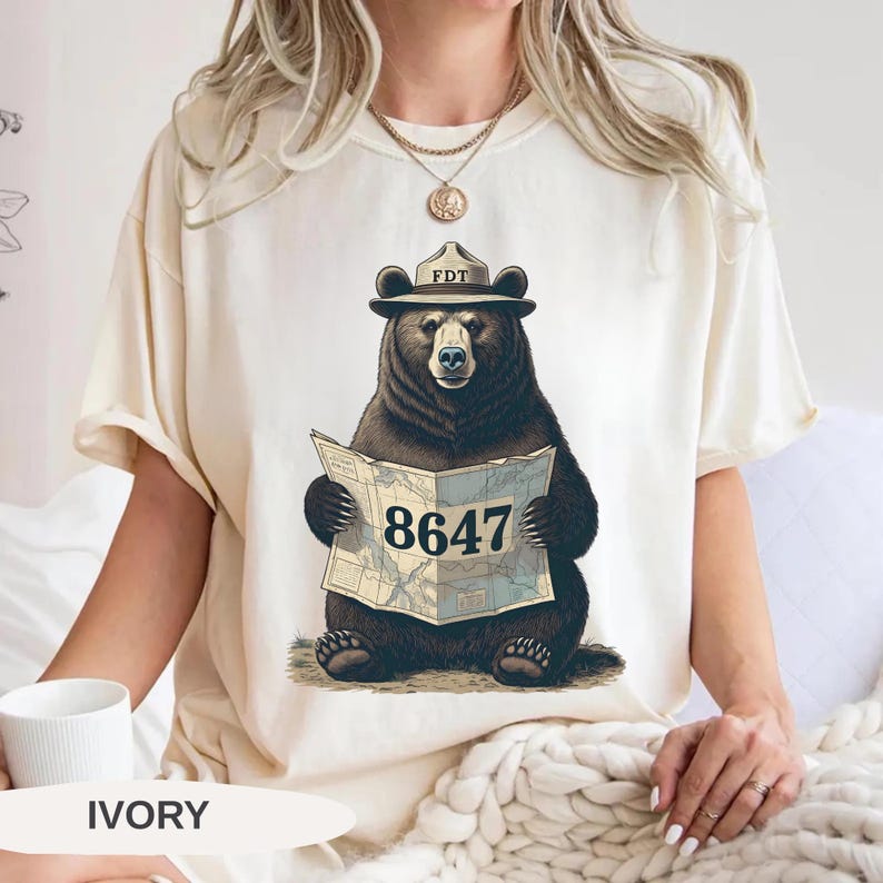 8647 FDT-skjorta, Comfort Colors® FDT-björnskjorta, Skydda vår nationalpark-t-shirt, Anti-Trump-skjorta, Motstå-skjorta, Miljömedvetenhet bild 5