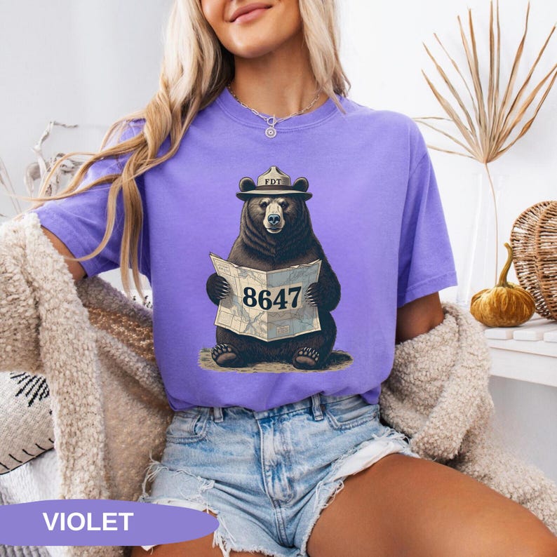 8647 FDT-skjorta, Comfort Colors® FDT-björnskjorta, Skydda vår nationalpark-t-shirt, Anti-Trump-skjorta, Motstå-skjorta, Miljömedvetenhet bild 8