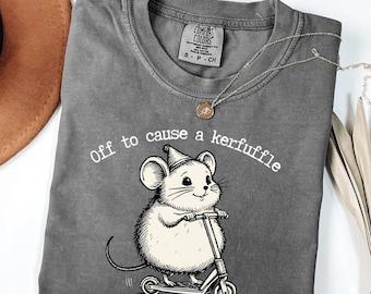 Weg zur Sache Kerfuffle Comfort Farben Shirt Lustiges Murmeltier Roller Tshirt Dummes Tier Psychische Gesundheit Tee für Erwachsene Humor sarkastisches T-Shirt