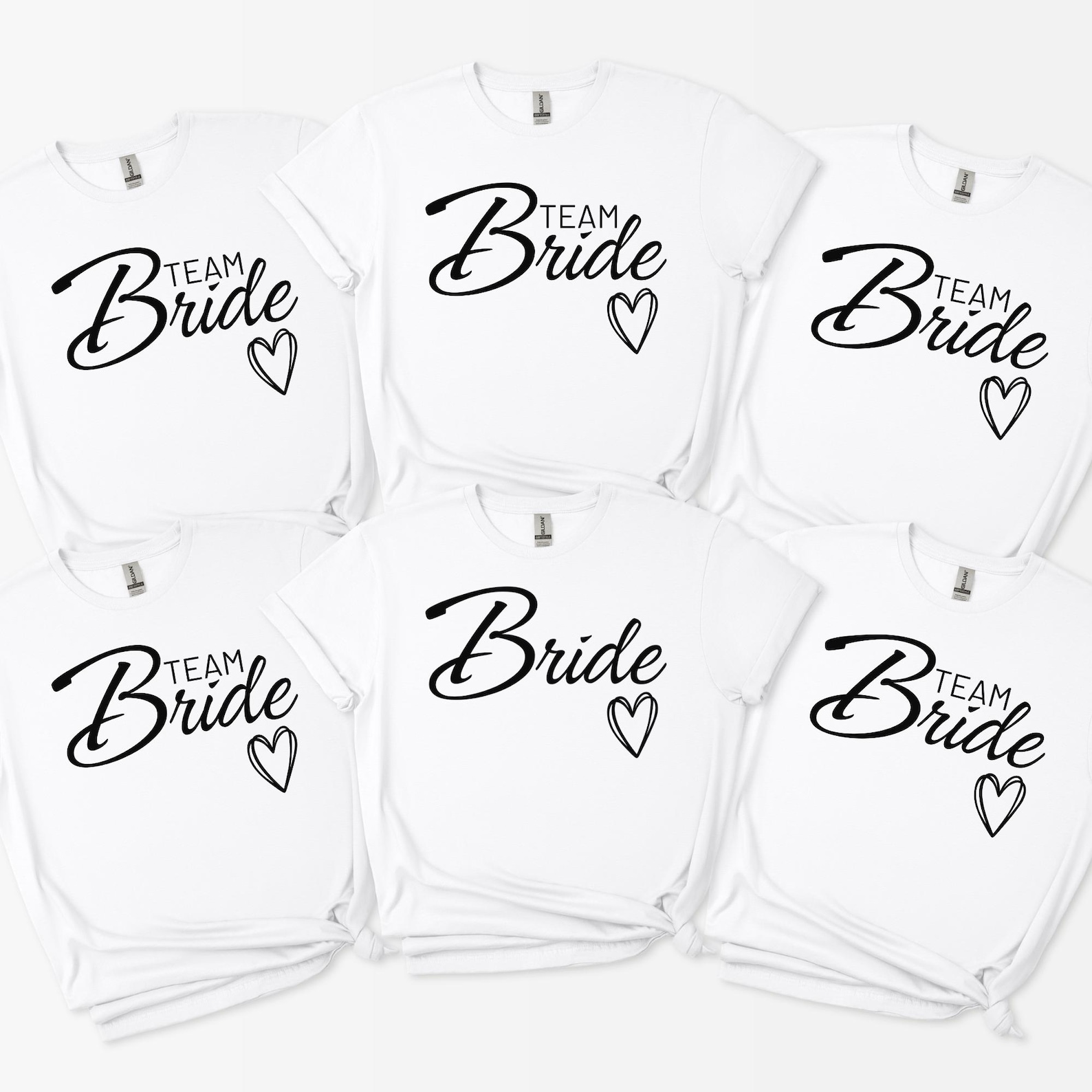 Bride and Team Bride Shirts, Bachelorette Party Tees, Bridesmaid ...