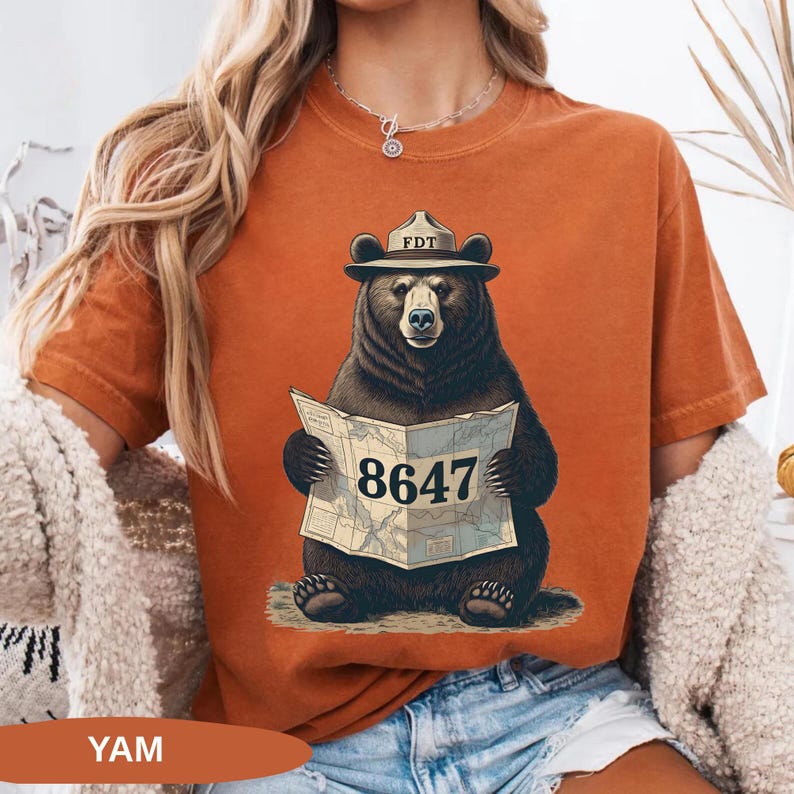 8647 FDT-skjorta, Comfort Colors® FDT-björnskjorta, Skydda vår nationalpark-t-shirt, Anti-Trump-skjorta, Motstå-skjorta, Miljömedvetenhet bild 10
