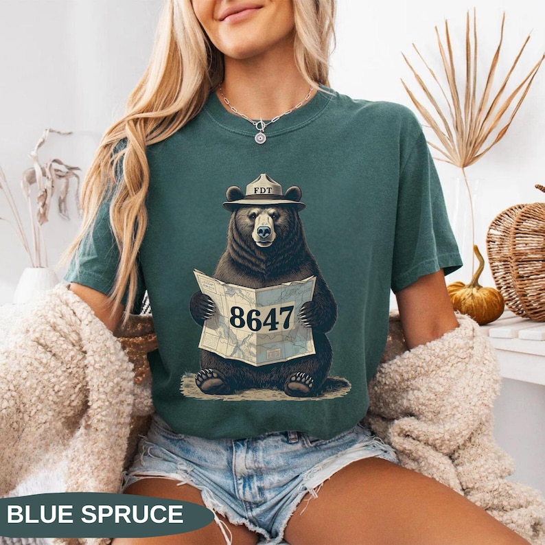 8647 FDT-skjorta, Comfort Colors® FDT-björnskjorta, Skydda vår nationalpark-t-shirt, Anti-Trump-skjorta, Motstå-skjorta, Miljömedvetenhet bild 7