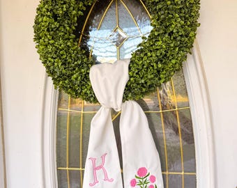Spring Wreath Sash