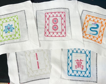 Mahjong Tile Cocktail Napkins
