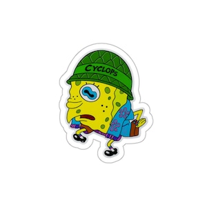 Subtronics Fun SpongeBob Die-Cut Stickers, Cute Cartoon Decals for Kids, Laptop Decor, Party Favors, Gift for Fans, Collectible Items