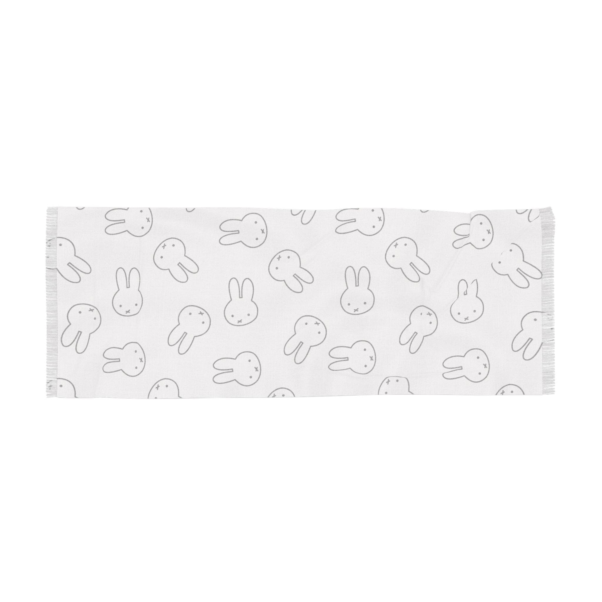 Miffy Cute Bunny Light Scarf, Lightweight Bunny Scarf for Spring, Rabbit Scarf for Kids, Easter Scarf, Everyday Fashion Accessory