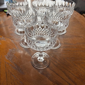 set of 6 Cristal d’arques long shame/cocktail or champagne coupes