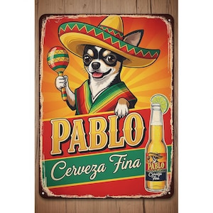 Custom Pet Beer Sign - Personalized Pet Pub Sign. Personalized Sign with Your Pet’s Name & Photo. Home Bar Décor for Dog and Cat Lovers