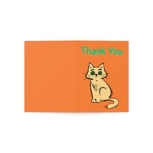 Thank You Cat-wenskaarten - Set van 1, 10, 30, 50, perfect voor verjaardagen, jubilea, dierenliefhebbers en bedankbriefjes