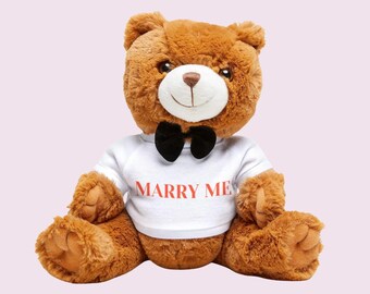 Osito de peluche Cásate conmigo, regalo de San Valentín