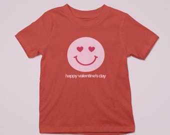 Camiseta infantil de feliz día de San Valentín, camiseta de San Valentín para niños de 2 a 5 años.