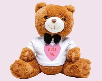 Osito de peluche Kiss Me, regalo de San Valentín