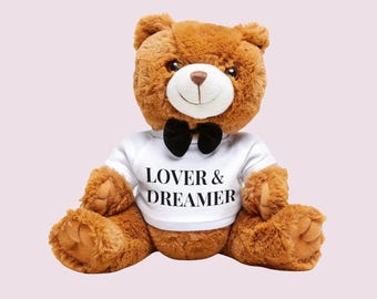 Oso de peluche Lover & Dreamer, regalo de San Valentín
