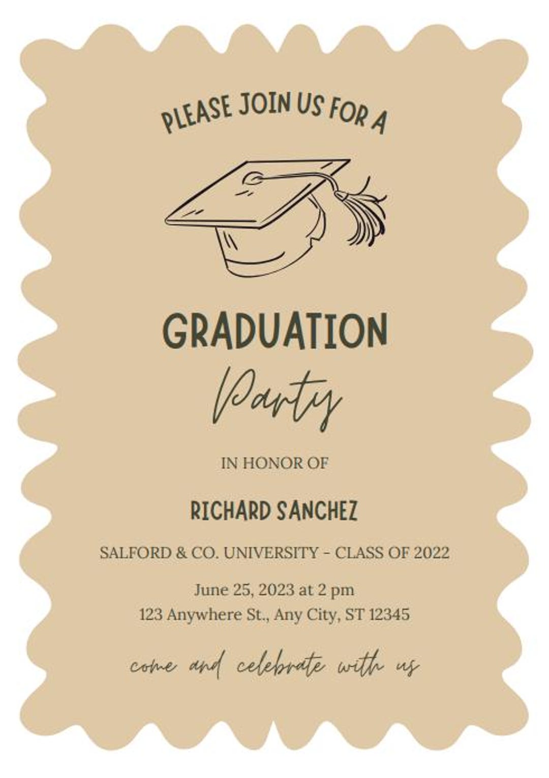 Graduation Template - Etsy