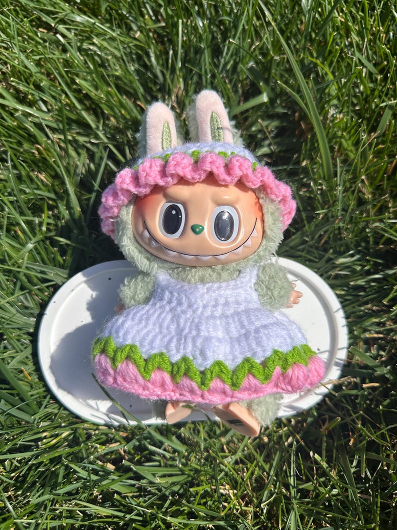 Crochet Labubu Tulip Outfit/labubu Dress/labubu Hat/gift for Her Etsy