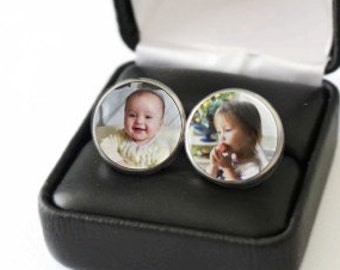 Dad Birthday Gift From Baby, Best Gift For Father Of Twins, Personalized Dad Cufflinks, For Dad, Custom Dad Gift Idea, Father Birthday Gift