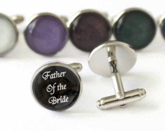 Father of the Bride Cufflink, Daughter Wedding Gift for Dad, Father of the Bride Gift, Wedding Gift for Father of the Bride, Custom Cufflink