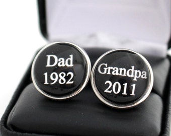 Fathers Day Gifts Grandpa, Fathers Day Gifts Pops, Fathers Day Gifts Papa, Pop Pop Gifts, Personalized Grandfather Gift, Grandpa Cufflinks