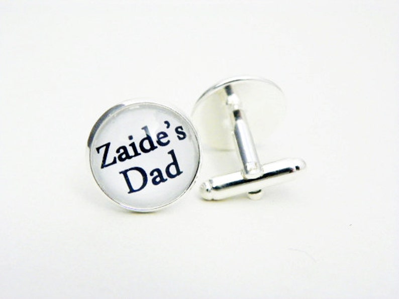 Personalized Cufflinks Dad Cufflinks First Time Fathers Day Etsy