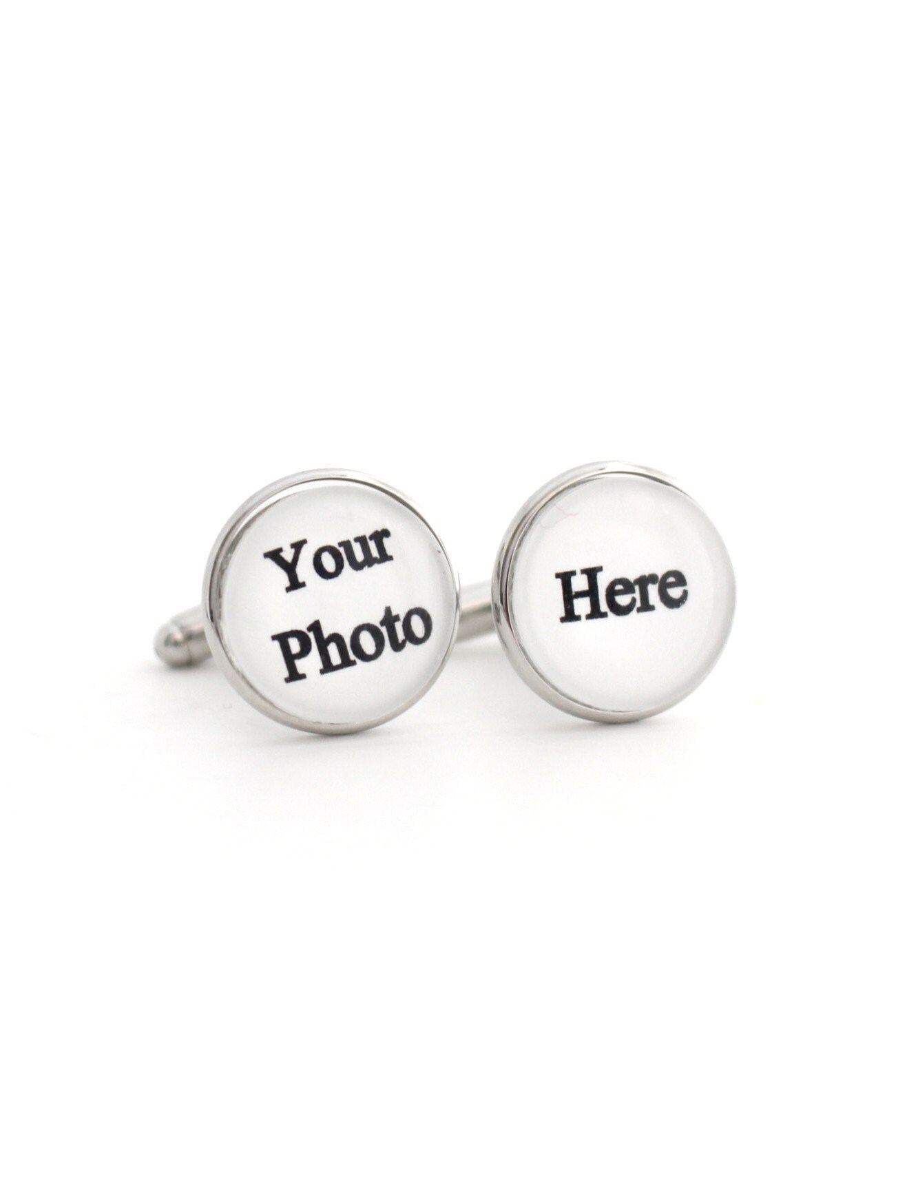 Customized Cufflinks Photo Cufflinks Custom Cufflinks for men Etsy