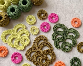 Monstera Leaf Crochet Pattern PDF • Irish Crochet Leaf Motif • English Spanish Tutorial • Botanical Appliqué