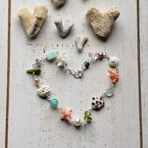 Hawaiian Shell Bracelet, Ocean Charm Bracelet, Beach Shell Bracelet