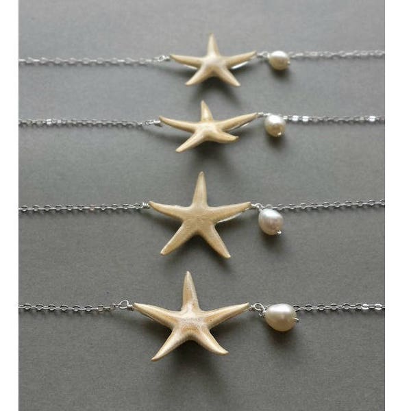 Real Starfish Bracelet, Beach Charm Bracelet or Anklet, Starfish Anklet