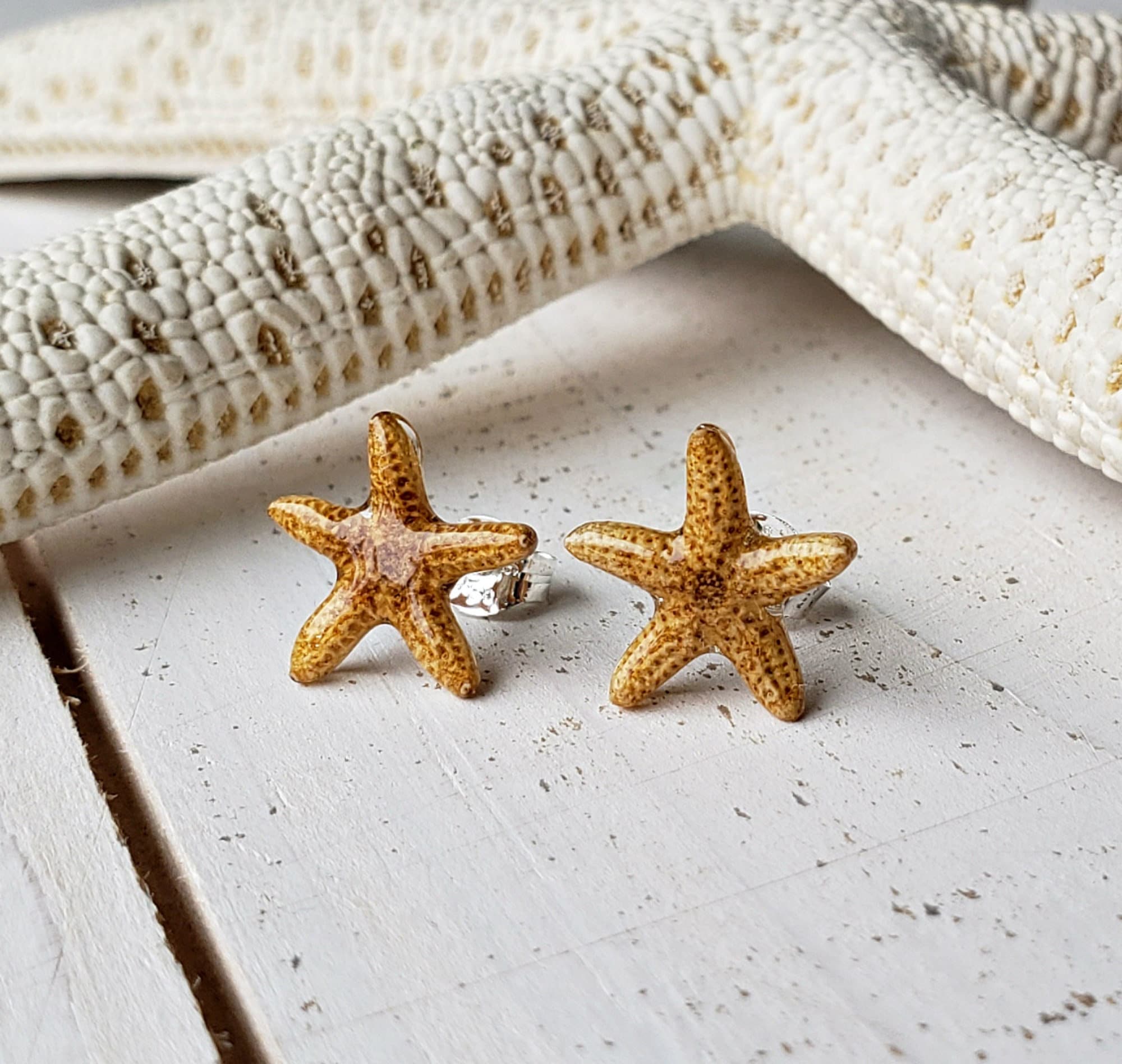 Starfish stud earrings outlet