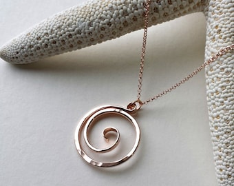 Koru Necklace, Maori Necklace, Ring Holder Necklace, Tribal Necklace, Koru Pendant Gift For Expectant Mother