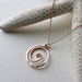 Koru Necklace, Maori Necklace, Ring Holder Necklace, Tribal Necklace, Koru Pendant in Rose Gold, Silver, or Gold N1052 N1053 N1054 