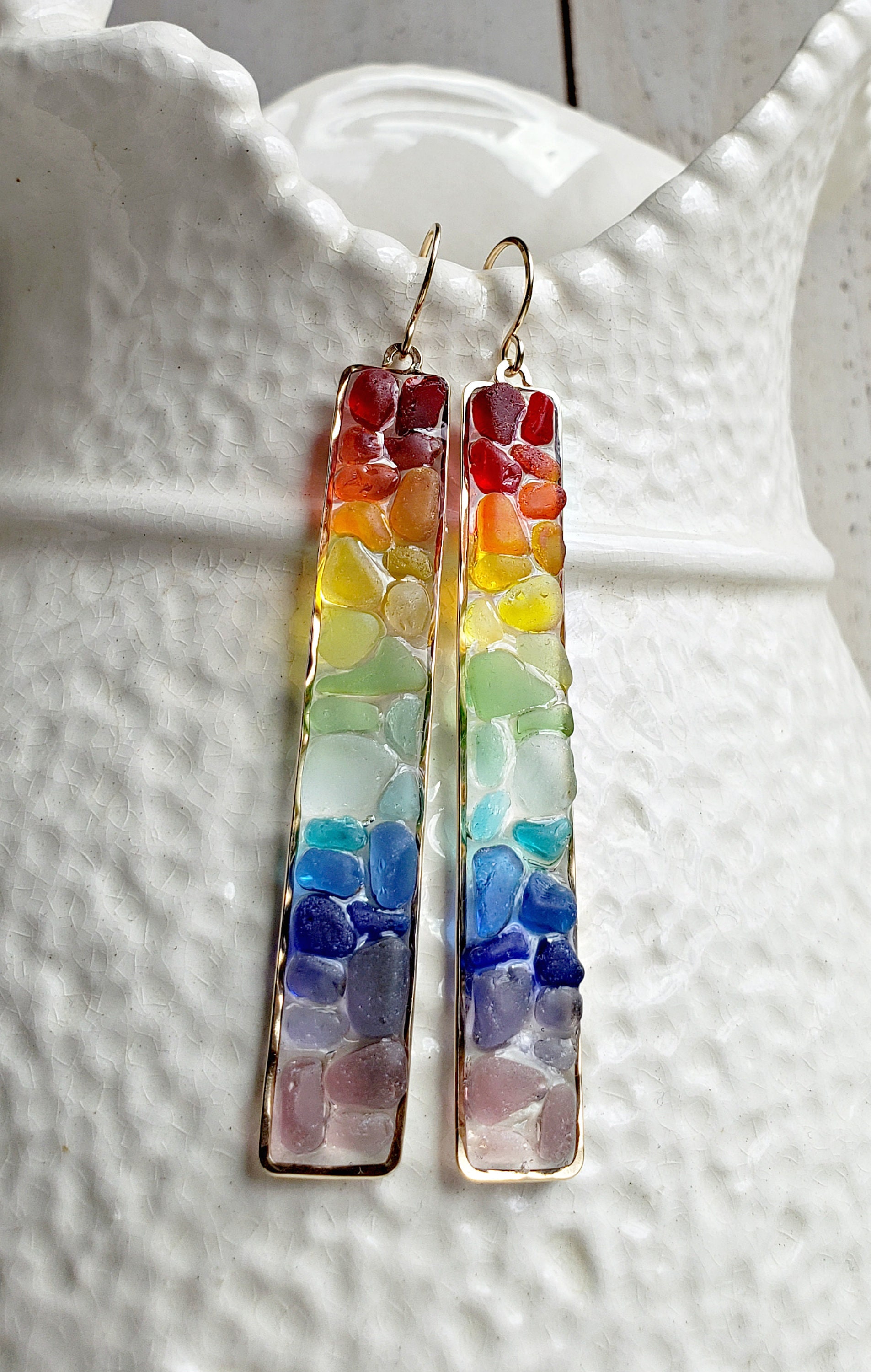 アクセサリー Organic motif Glass Earrings - clear Organic motif Glass Earrings - clear Clear Glass Drop Earrings